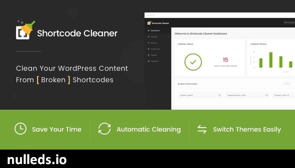 Shortcode Cleaner - Clean WordPress Content from Broken Shortcodes