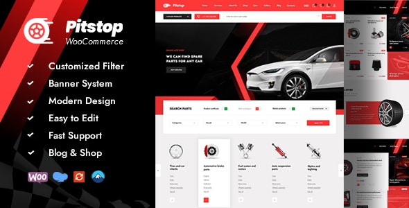 Pitstop - Auto Parts WooCommerce