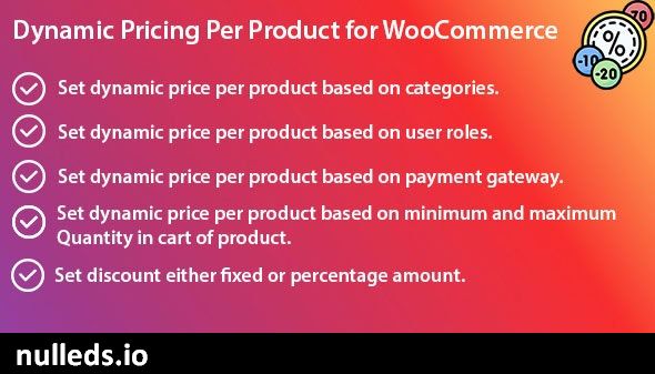 Dynamic Pricing Per Product for WooCommerce