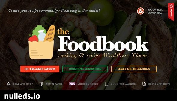 Foodbook - Recipe Community, Blog, Food & Restaurant Theme