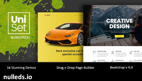 UniSet - Landing Page WordPress Theme