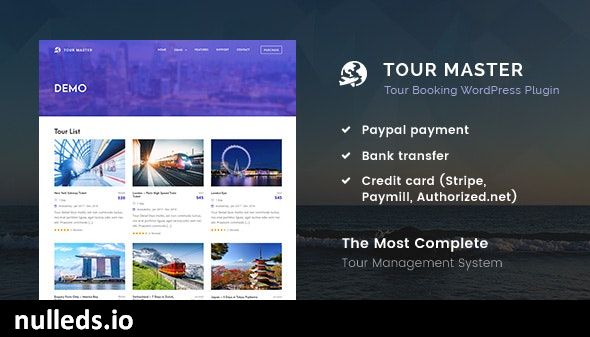 Tour Master - Tour Booking, Travel WordPress Plugin