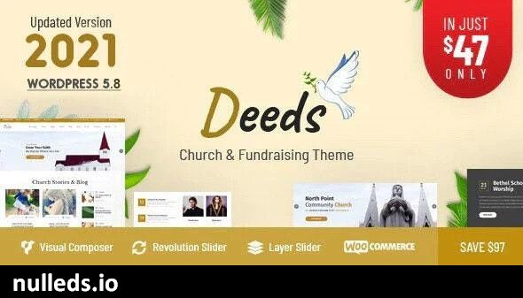 v9.5 Deeds - Best Responsive Nonprofit Church WordPress Theme