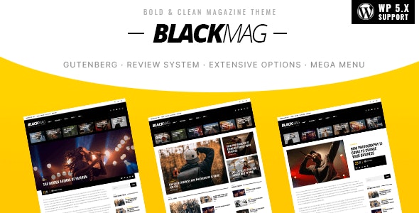 BLACKMAG - Bold & Clean Magazine Theme