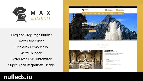 Max Museum - History & Archeology WordPress Theme