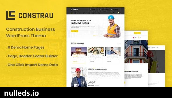 Constrau - Construction Business WordPress Theme