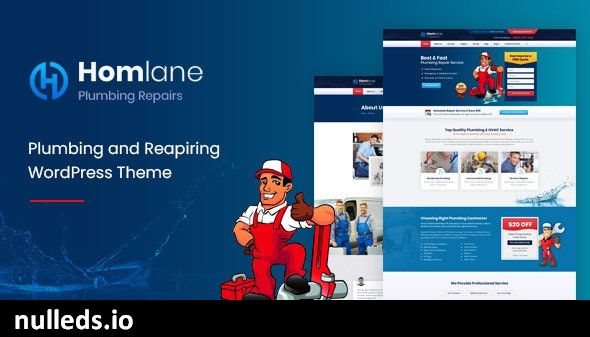 v1.6.0 Homlane - Plumbing WordPress Theme