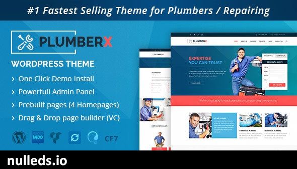 Plumber - Construction and Repairing WordPress Theme