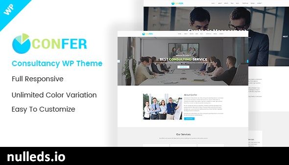 Confer - Consultancy, Finance & Business WordPress theme