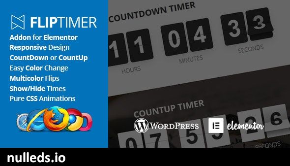 FlipTimer - Addon for Elementor
