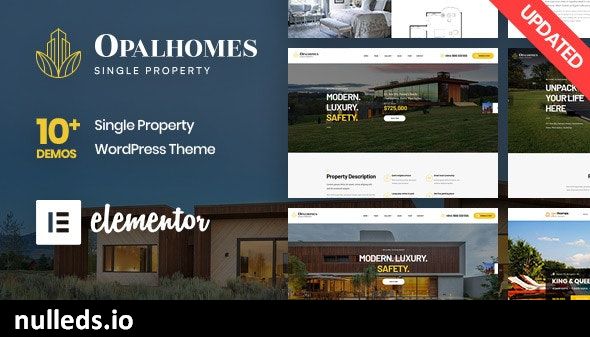 Opalhomes - Single Property  WordPress Theme