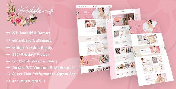 Wedding Shop | Love Paradise WooCommerce WordPress Theme