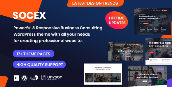 Socex - Consulting & Business WordPress theme