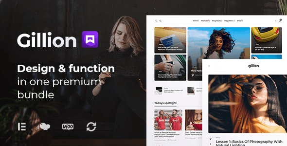 Gillion | Multi-Concept Blog/Magazine & Shop WordPress AMP Theme