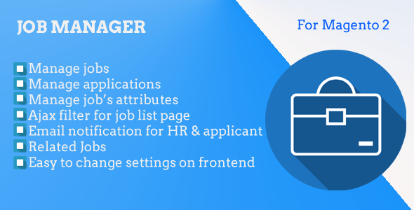 Magento 2 Job Manager