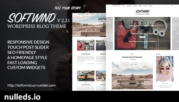 SoftWind - SEO Friendly WordPress Blog Theme