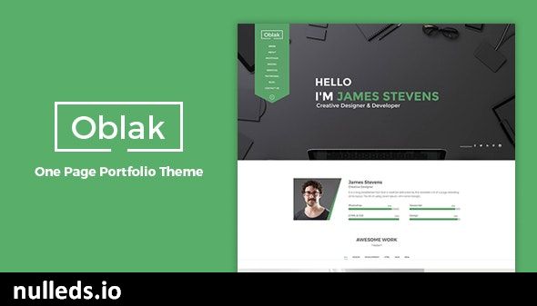 Oblak - Personal Portfolio WP Theme