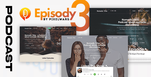 Episody - Podcast Audio WordPress Theme