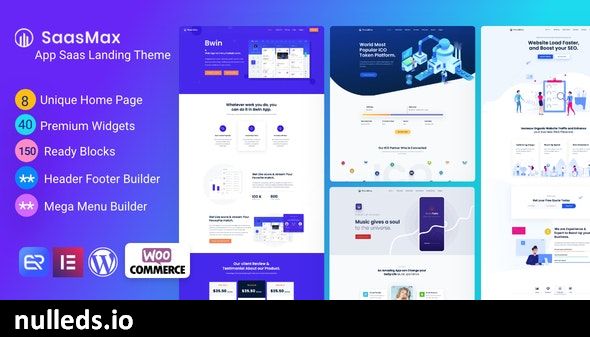 Saasmax - Saas Startup WordPress Theme