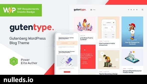 Gutentype | 100% Gutenberg WordPress Theme for Modern Blog + Elementor