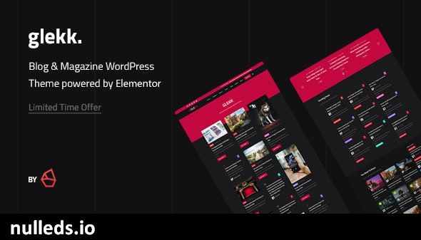 Glekk - Elementor Blog & Magazine WordPress Theme