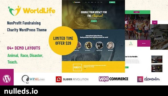 Worldlife - Nonprofit & Charity WordPress theme