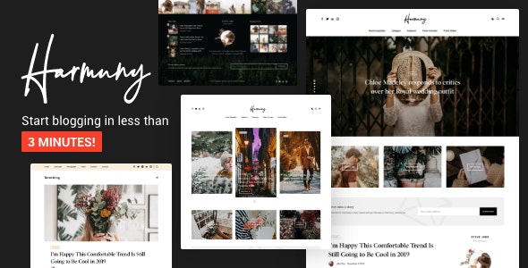 Harmuny - Modern WordPress Blog Theme