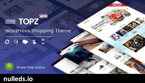 TopZ - Food Store & Sport Fashion Shop WooCommerce WordPress Theme