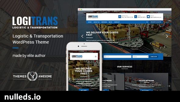 Logistic WordPress Theme - LogiTrans