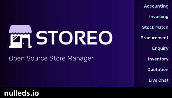 Storeo - Open Source Store Manager for Accounting, Billing & Inventory Management