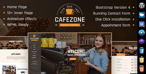 CafeZone | Coffee Restaurant WordPress Theme