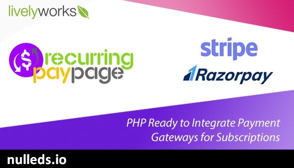 Recurring PayPage - PHP Ready to Integrate Payment Gateways for Subscriptions