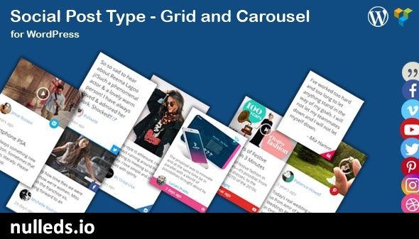 Social News Post Type - Grid and Carousel for WordPress