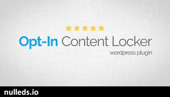 Opt-In Content Locker for WordPress