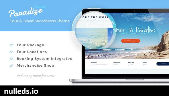 Paradize - WordPress Tour/Travel Theme