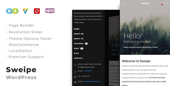 Sweipe - Responsive WordPress Mobile Theme