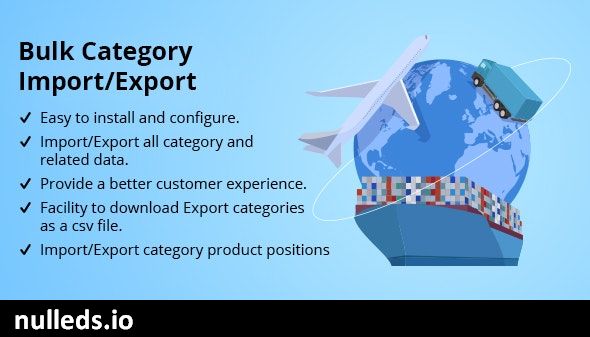 Bulk Category Import/Export