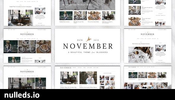 November - A WordPress Blog Theme