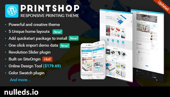 Printshop - WordPress Responsive Printing Theme