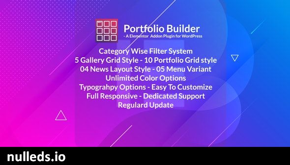 Portfolio - Grid masonry portfolio filter plugin for Elementor Page Builder