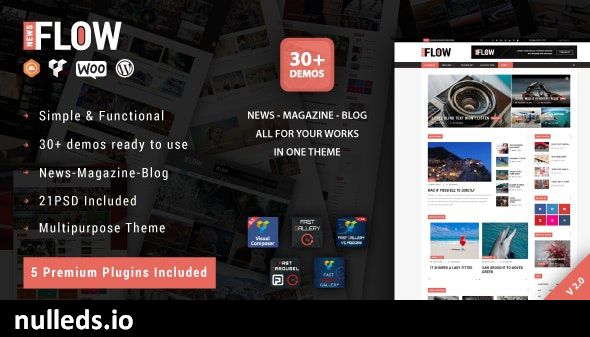 Flow News - Magazine and Blog WordPress Theme