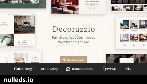 Decorazzio - Interior Design and Furniture Store WordPress Theme