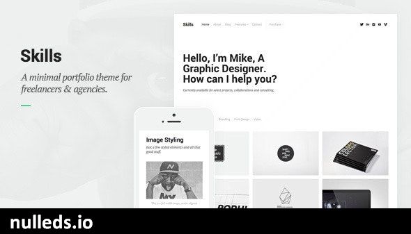 Skills - Portfolio for Freelancers & Agencies