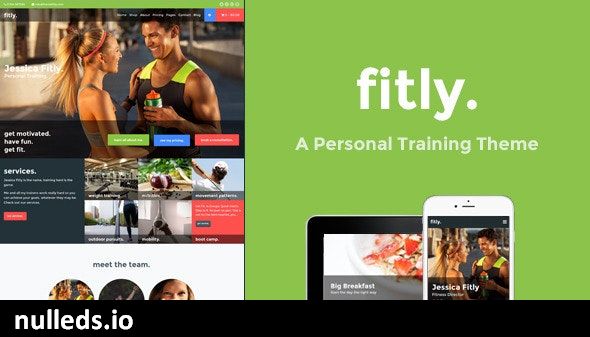 Fitly - A Personal Training WordPress Theme