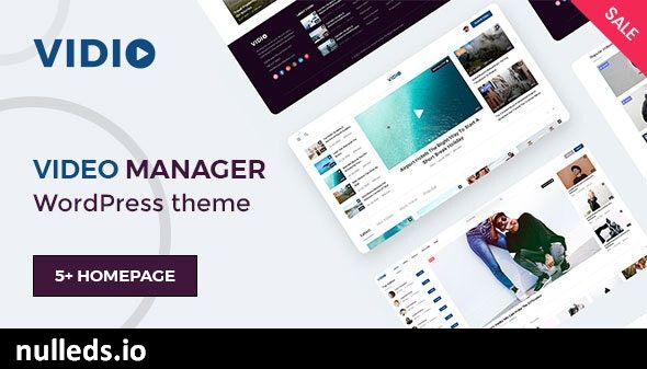 Vidio - Video Manager WordPress theme