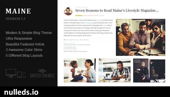 Maine - A Responsive WordPress Blog Theme