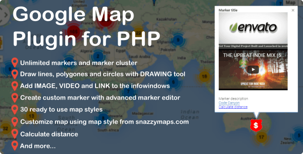 DML Google Map Script for PHP