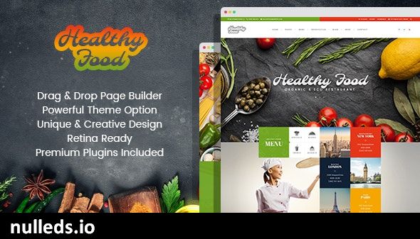 Healthy Food - Organic & Eco Restaurant WordPress Theme