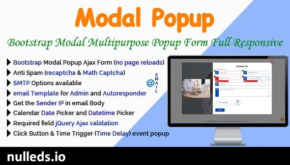 Modal Popup - Bootstrap Modal Multipurpose Popup Form Full Responsive