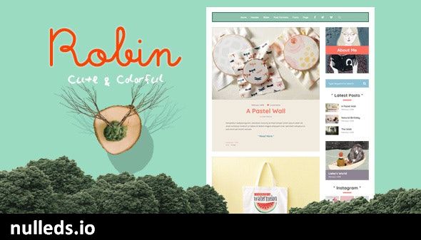 Robin - Cute & Colorful Blog Theme